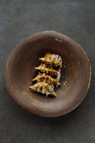 Piatto del menù ristorante