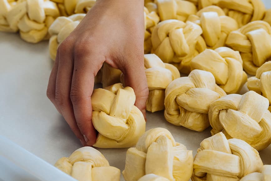 Pasticcere al lavoro