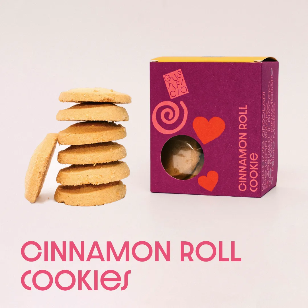 Cinnamon roll cookie al caramello speziato